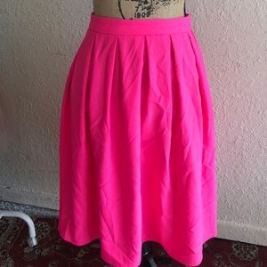 Hot pink skater skirt